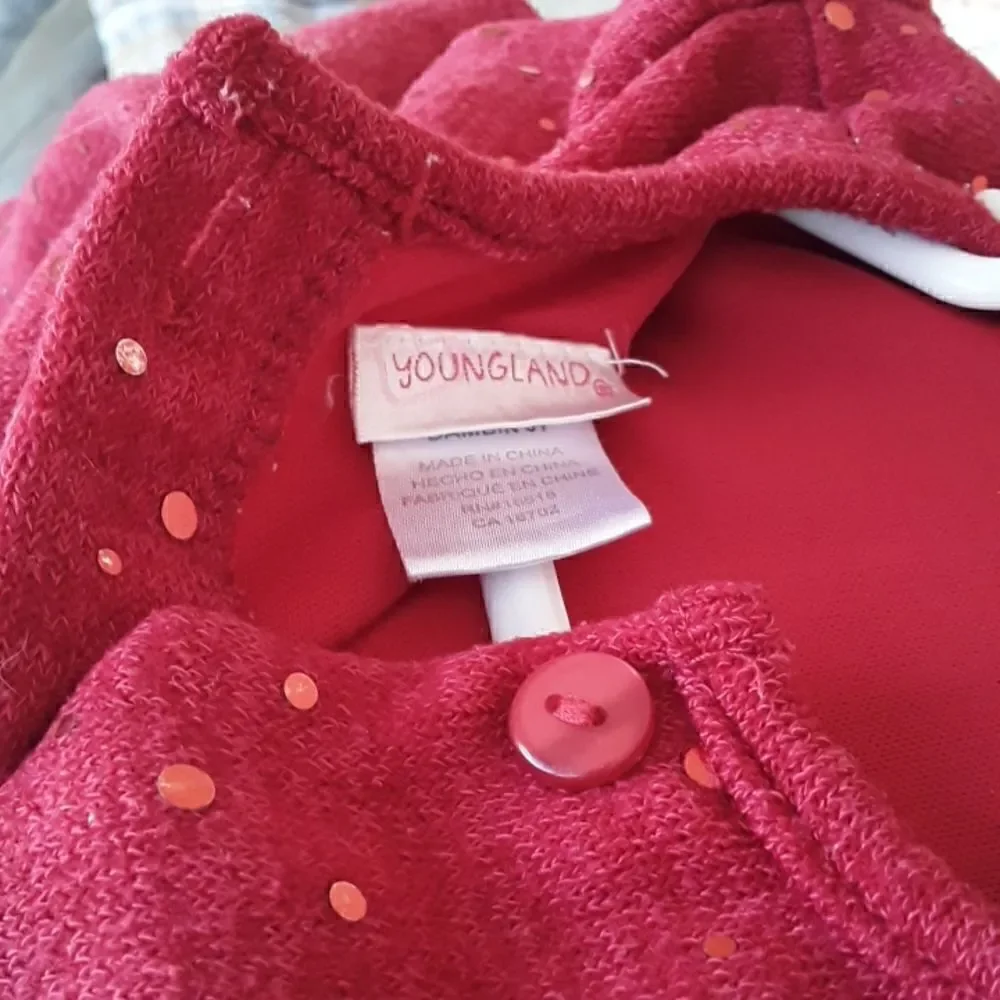2 Great Dresses For Christmas.Younland,Red Color,size 3 T and Pink Violet.